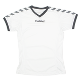 HUMMEL Template Womens Football Shirt Jersey White V-Neck M