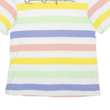 KARL KANI Mens T-Shirt White Crew Neck S