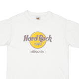 HARD ROCK CAFE Munchen Mens T-Shirt White Crew Neck S