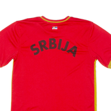 VICTORY Serbia Fan Mens Football Shirt Jersey Red V-Neck S