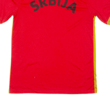 VICTORY Serbia Fan Mens Football Shirt Jersey Red V-Neck S