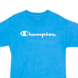 CHAMPION Mens T-Shirt Blue Crew Neck M
