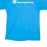 CHAMPION Mens T-Shirt Blue Crew Neck M