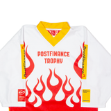 OCHSNER Swiss Ice Hockey PostFinance Trophy Mens Jersey White 3/4 Sleeve S