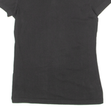 PUMA Womens T-Shirt Black Crew Neck UK 8