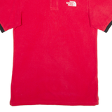 THE NORTH FACE Mens Polo Shirt Red XS