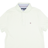 TOMMY HILFIGER Mens Polo Shirt Yellow XS