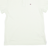 TOMMY HILFIGER Mens Polo Shirt Yellow XS