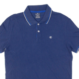CHAMPION Mens Polo Shirt Blue S
