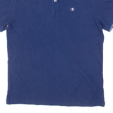 CHAMPION Mens Polo Shirt Blue S