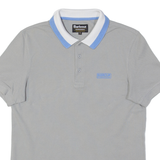 BARBOUR Mens Polo Shirt Grey M