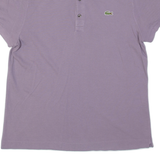 LACOSTE Slim Fit Womens Polo Shirt Purple L
