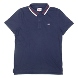 TOMMY HILFIGER Womens Polo Shirt Blue XL