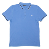 DKNY Mens Polo Shirt Blue L