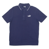 PUMA Mens Polo Shirt Blue M