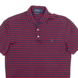 POLO RALPH LAUREN Mens Polo Shirt Red Striped S