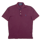 POLO RALPH LAUREN Mens Polo Shirt Red Striped S
