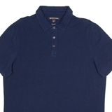 MICHAEL KORS Stretch Pima Mens Polo Shirt Blue L