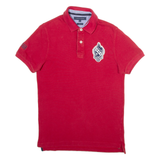 TOMMY HILFIGER Slim Fit Mens Polo Shirt Red M