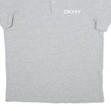 DKNY Mens Polo Shirt Grey L