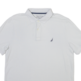 NAUTICA Mens Polo Shirt White M