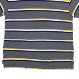 NAUTICA Mens Polo Shirt Grey Striped XL