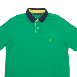 NAUTICA Mens Polo Shirt Green L