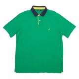 NAUTICA Mens Polo Shirt Green L
