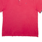 TOMMY HILFIGER Mens Polo Shirt Red L