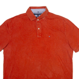 TOMMY HILFIGER Mens Polo Shirt Orange XL