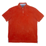 TOMMY HILFIGER Mens Polo Shirt Orange XL