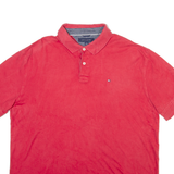 TOMMY HILFIGER Mens Polo Shirt Red XL