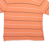 NAUTICA Mens Polo Shirt Pink Striped XL