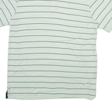 NAUTICA Mens Polo Shirt Green Striped L