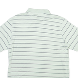 NAUTICA Mens Polo Shirt Green Striped L