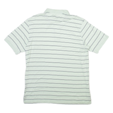 NAUTICA Mens Polo Shirt Green Striped L