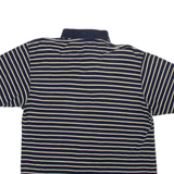 CHAPS Mens Polo Shirt Blue Striped L