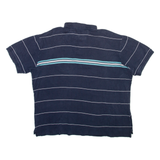NAUTICA Mens Polo Shirt Black Striped XL