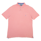 NAUTICA Mens Polo Shirt Pink Striped XL