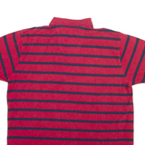 NAUTICA Mens Polo Shirt Red Striped L