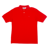 FILA Mens Polo Shirt Red 90s S