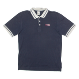 ADIDAS Mens Polo Shirt Blue S