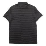 CALVIN KLEIN Classic Fit Mens Polo Shirt Black Striped S