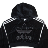 ADIDAS ORIGINALS Womens Black Hoodie UK 8