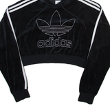 ADIDAS ORIGINALS Womens Black Hoodie UK 8