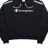 CHAMPION Womens Black Hoodie S