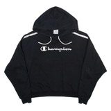 CHAMPION Womens Black Hoodie S