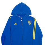 ADIDAS Cheltenham Saracens Rugby Club Mens Blue Hoodie Full Zip M