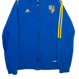 ADIDAS Cheltenham Saracens Rugby Club Mens Blue Hoodie Full Zip M