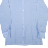 TERRY YOUNG Mens Plain Shirt Blue Long Sleeve XS